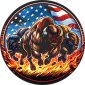 Bull Mascot Vector Art by Unique Digitizing